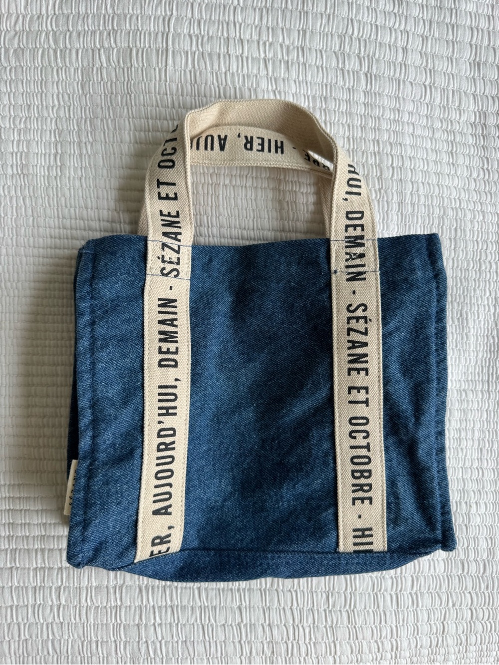 Sézane Mini Shopping Tote Denim